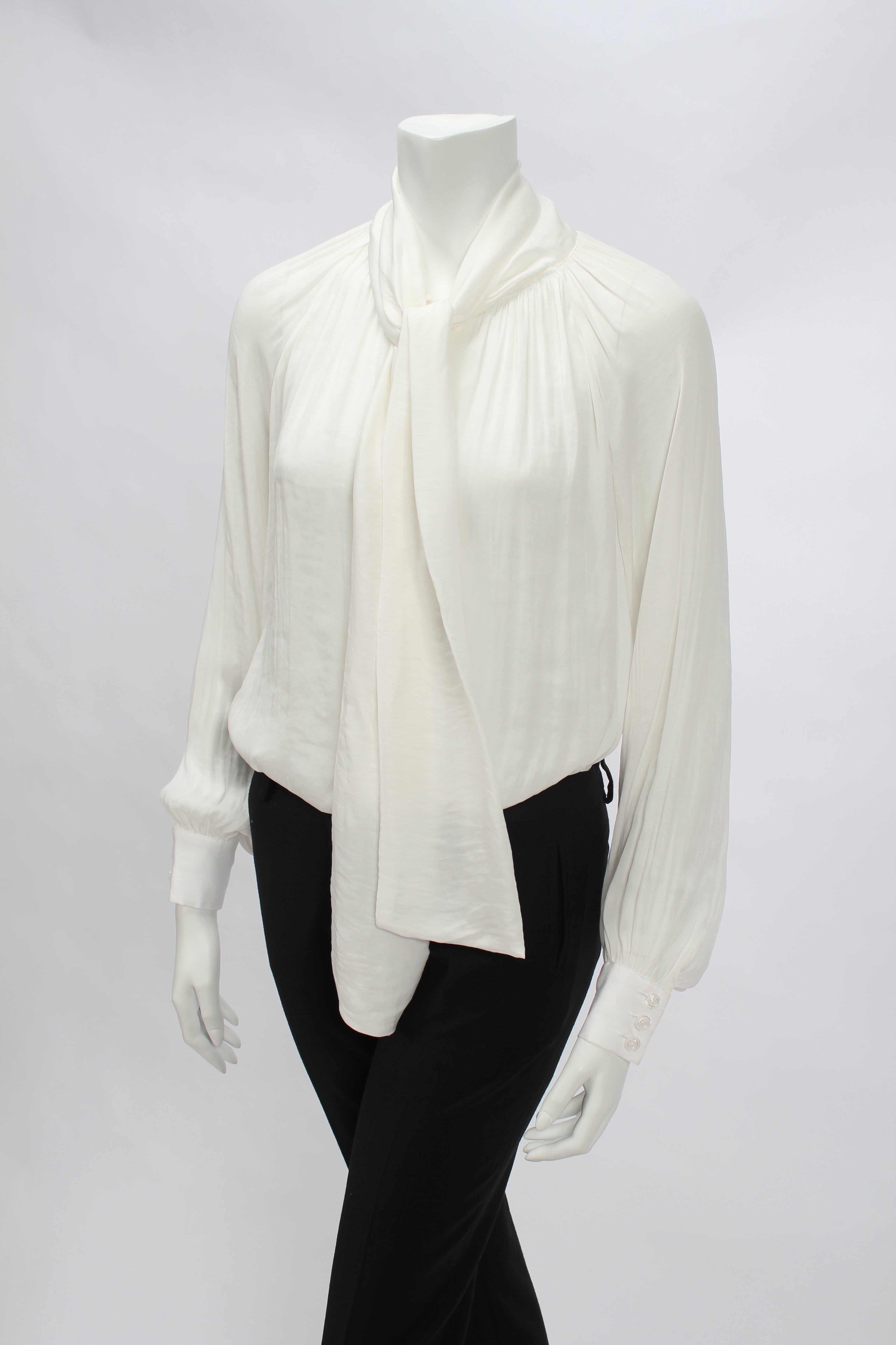 Long sleeve tie blouse – shinchoi.com